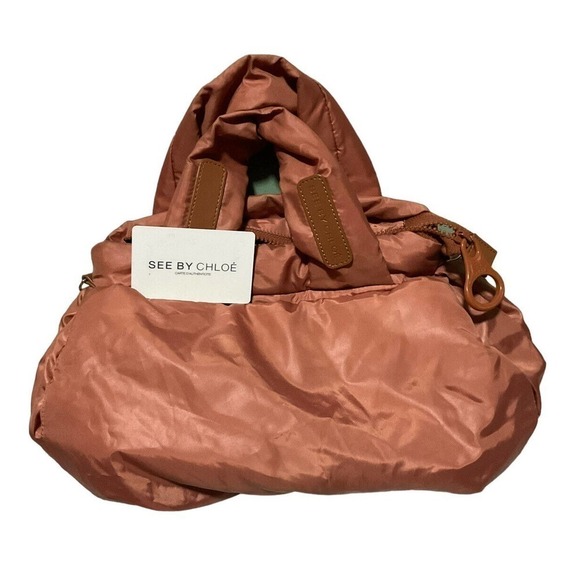 SEE BY CHLOE Joy Ride Small Nylon Star Charm Bag Orange - Picture 2 of 16